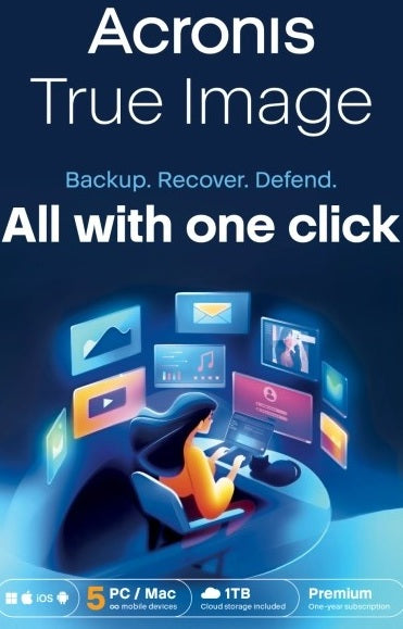 Acronis True Image Essentials PL 3 PC / MAC ESD - subskrypcja na rok